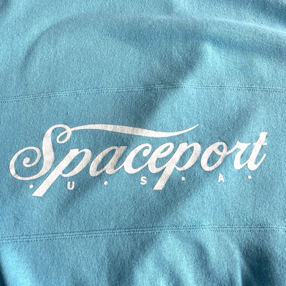 Vintage Velva Sheen Spaceport Womens Large Sleeveless Sweatshirt Large Y2K 90s - Picture 3 of 9